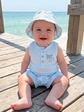 NWT - BABY 3 PIECE “DADDY’S BEACH BUD" SET BY CHICK PEA